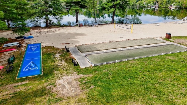 3 Chipmunk Trl Unit 3, Westford, MA 01886 - view of property's community featuring a water view, shuffleboard, and a bocce ball area