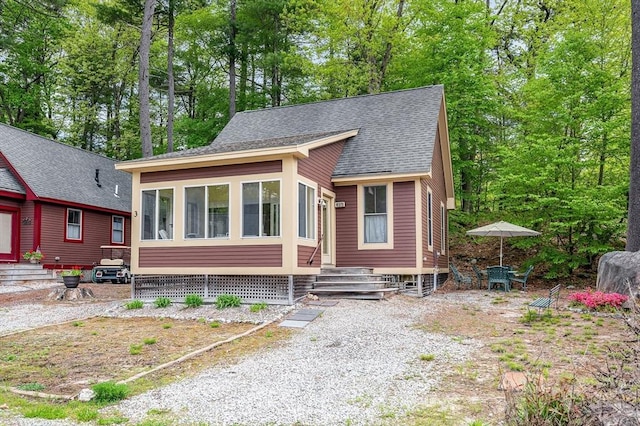 3 Chipmunk Trl Unit 3, Westford, MA 01886 - view of front of home featuring entry steps and roof with shingles