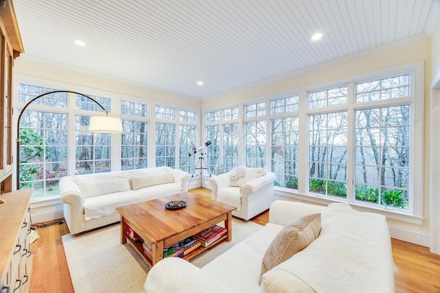 view of sunroom / solarium