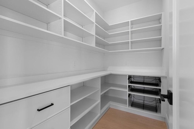 view of storage area