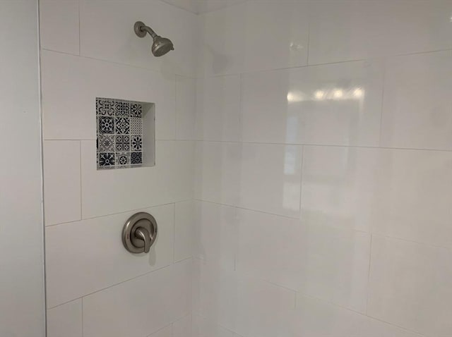 room details featuring tiled shower