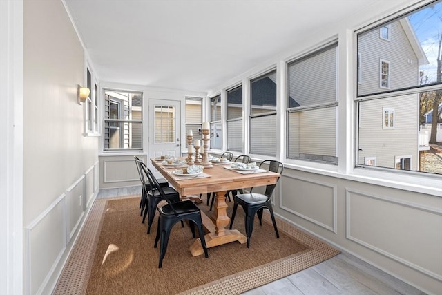 sunroom / solarium with a wealth of natural light