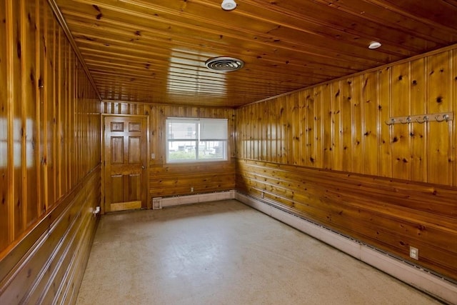 13 Louise Ave, Chicopee, MA 01013 - spare room with wood ceiling and wood walls