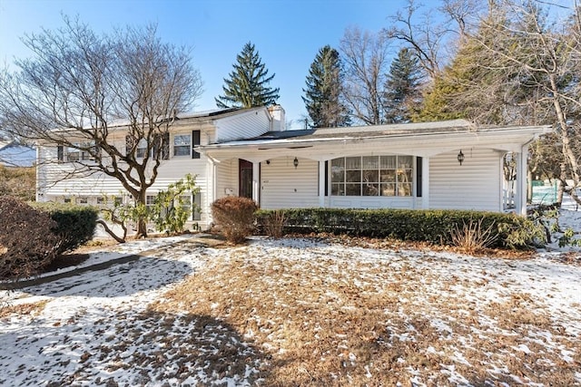 view of front of home