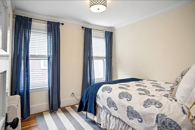 8 Cambridge Ter Unit 2, Cambridge, MA 02140 - bedroom with wood finished floors, crown molding, and baseboards
