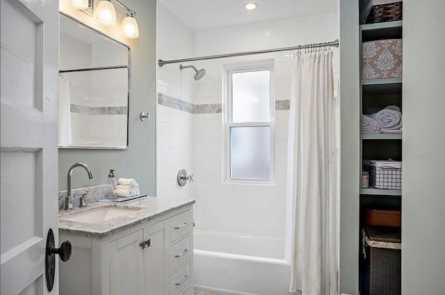 8 Cambridge Ter Unit 2, Cambridge, MA 02140 - full bathroom with shower / bathtub combination with curtain and vanity