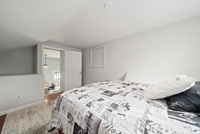 11 Brunswick St, Marshfield, MA 02050 - bedroom featuring vaulted ceiling and baseboards