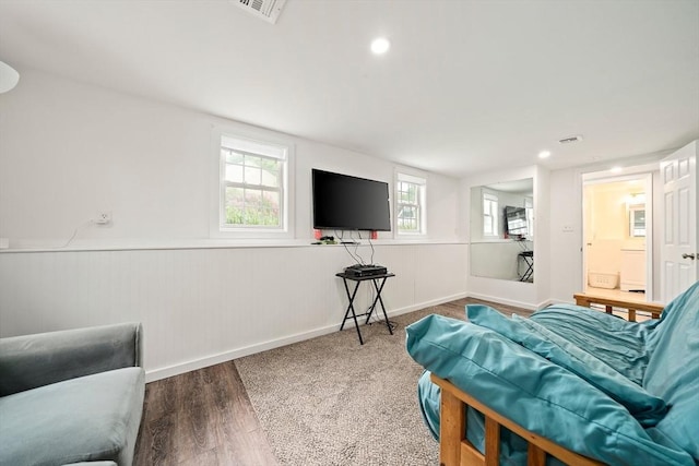 11 Brunswick St, Marshfield, MA 02050 - sitting room with a wainscoted wall and wood finished floors