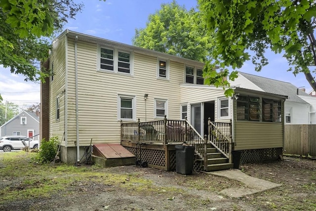 5 Cranmore, Boston, MA 02136 - back of house featuring a deck
