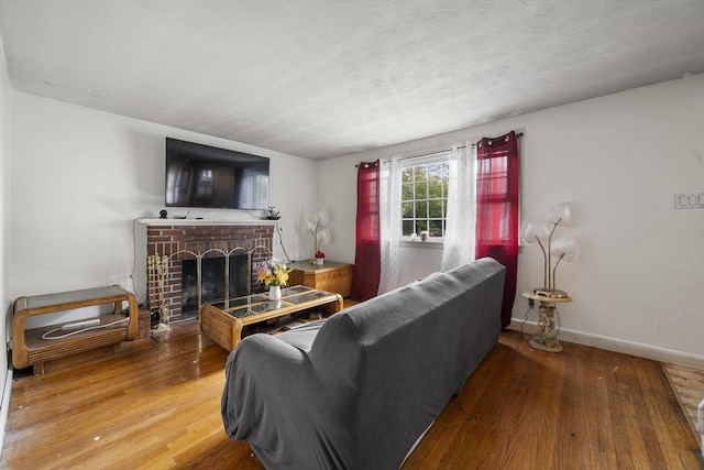 5 Cranmore, Boston, MA 02136 - living area featuring wood finished floors and a fireplace