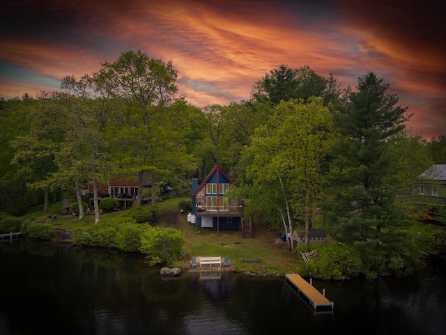 11 Grove Point Rd, Wales, MA 01081 - view of subject property with a nearby body of water