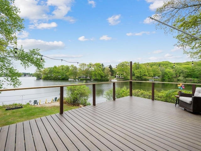 11 Grove Point Rd, Wales, MA 01081 - wooden terrace with a water view