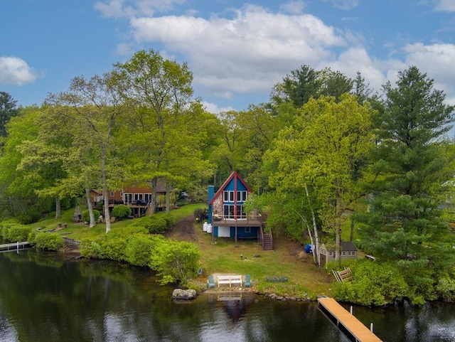 11 Grove Point Rd, Wales, MA 01081 - aerial view of property and surrounding area featuring a nearby body of water