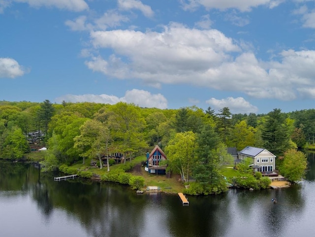 11 Grove Point Rd, Wales, MA 01081 - aerial view of property and surrounding area with a forest and a nearby body of water