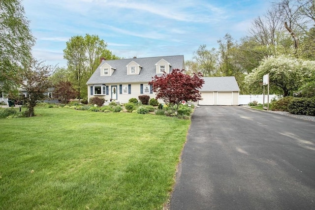 374 Forest St, Raynham, MA 02767 - cape cod house featuring a front lawn and a chimney