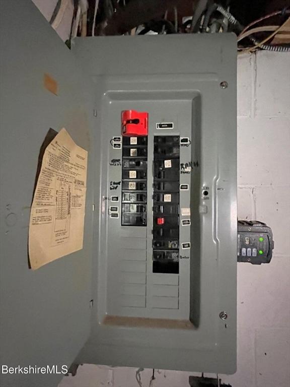 utility room with electric panel