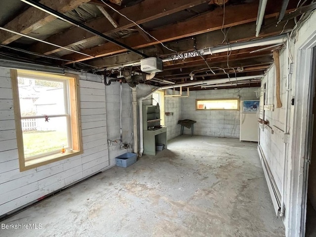 view of basement