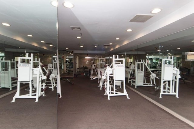 view of gym