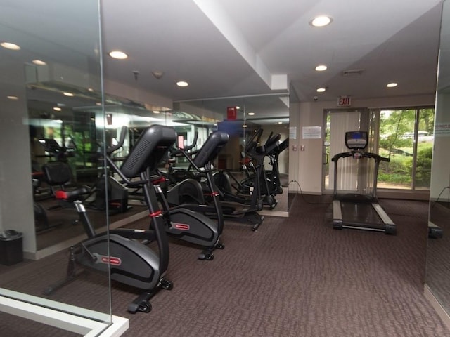 view of gym