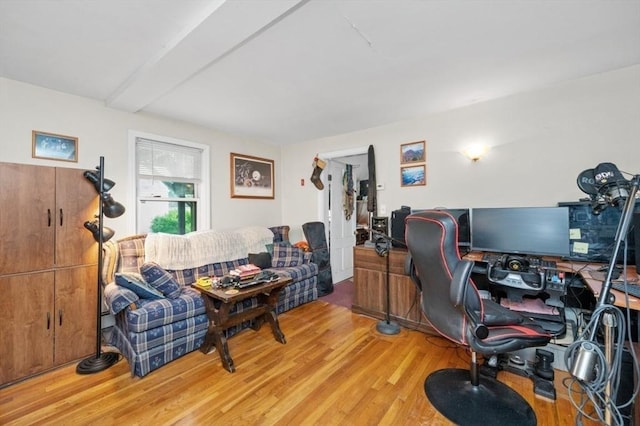251 Main St, Ashland, MA 01721 - office with wood finished floors and beamed ceiling