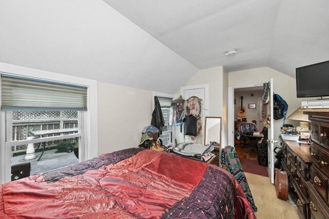 251 Main St, Ashland, MA 01721 - bedroom with light colored carpet and lofted ceiling