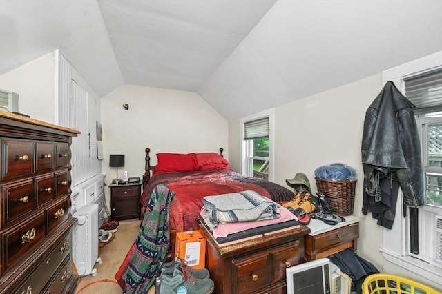 251 Main St, Ashland, MA 01721 - bedroom featuring vaulted ceiling and light carpet