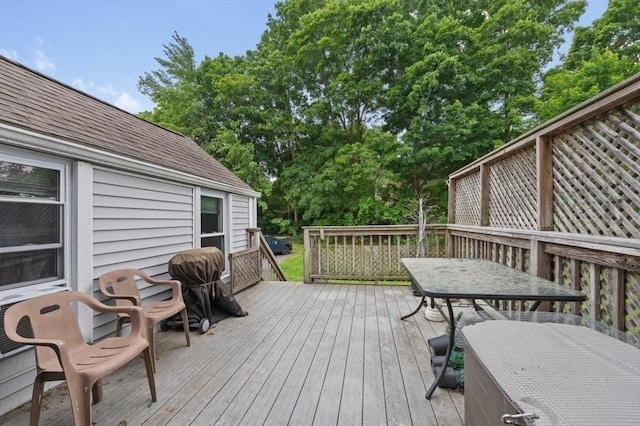251 Main St, Ashland, MA 01721 - wooden terrace with outdoor dining space