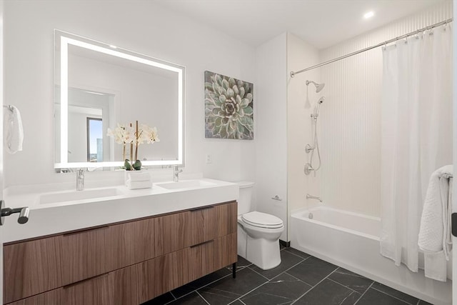 1515 Commonwealth Ave Unit 302, Boston, MA 02135 - full bath featuring double vanity and shower / bath combination with curtain
