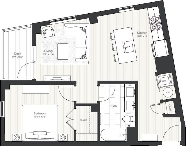 1515 Commonwealth Ave Unit 302, Boston, MA 02135 - view of home floor plan