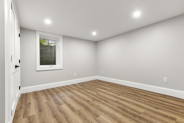 315 Maple Ave, Shrewsbury, MA 01545 - spare room with light wood finished floors, baseboards, and recessed lighting
