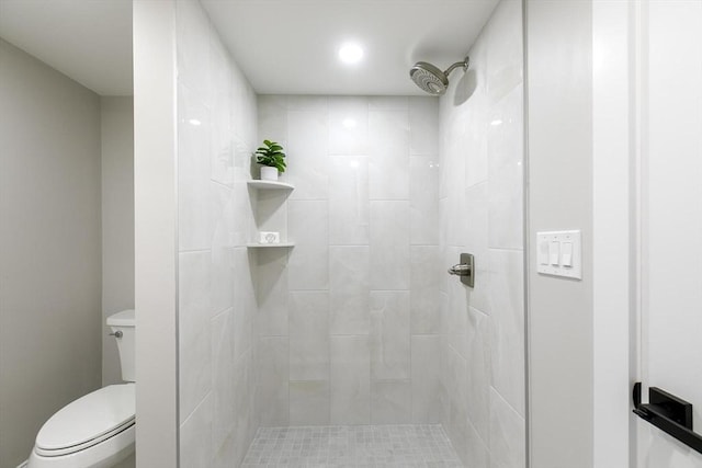 315 Maple Ave, Shrewsbury, MA 01545 - bathroom featuring a tile shower and toilet
