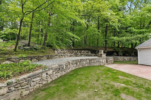 315 Maple Ave, Shrewsbury, MA 01545 - view of grassy yard featuring a patio area