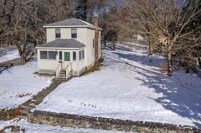 view of front of home