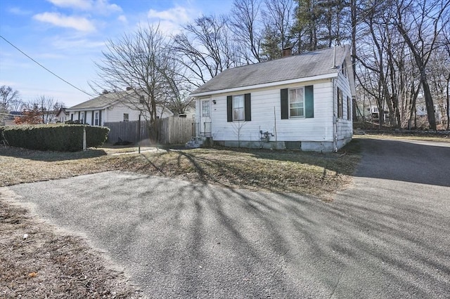 view of front of home