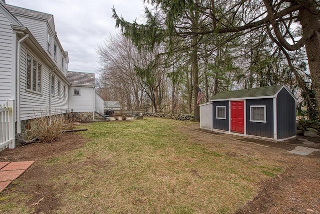 27 Carrlyn Rd, Brockton, MA 02301 - view of yard with a storage unit and an outdoor structure