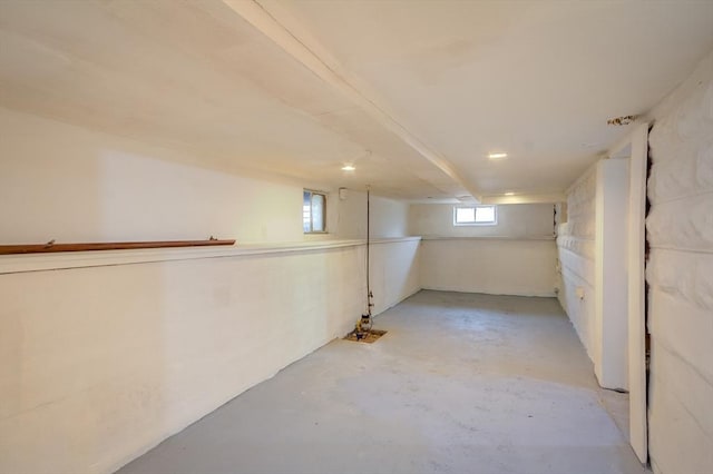 view of basement