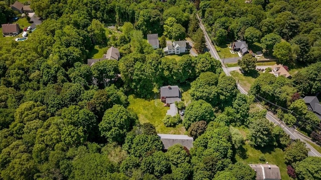 584 Woburn St, Wilmington, MA 01887 - aerial view of property's location featuring a heavily wooded area