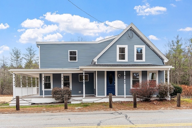 view of farmhouse inspired home