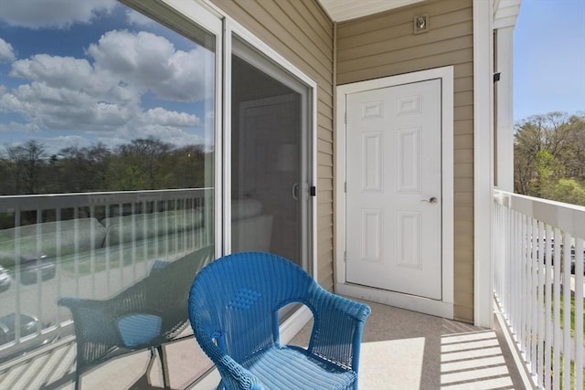 view of balcony