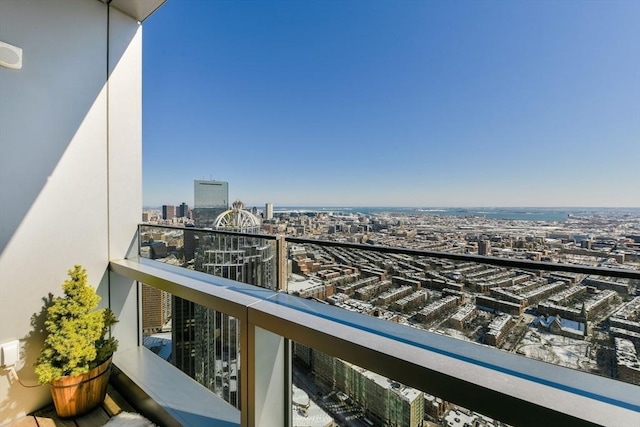 1 Dalton St Unit 5102, Boston, MA 02115 - balcony with a view of city
