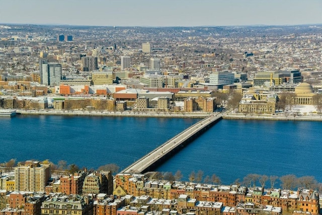 1 Dalton St Unit 5102, Boston, MA 02115 - view of swimming pool with a view of city and a water view