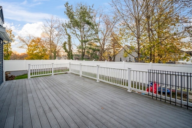 view of wooden terrace