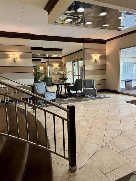 1550 Worcester Rd Unit 503, Framingham, MA 01701 - common area with crown molding