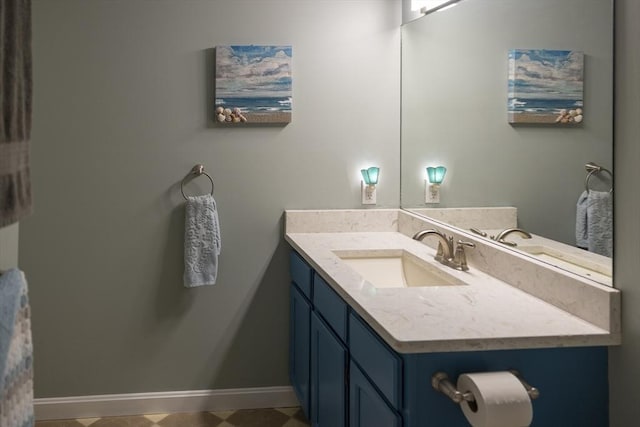 140 Heritage Dr Unit 140, Northbridge, MA 01588 - bathroom with vanity and baseboards