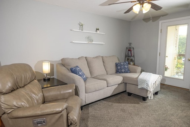 140 Heritage Dr Unit 140, Northbridge, MA 01588 - living area with a ceiling fan and carpet floors