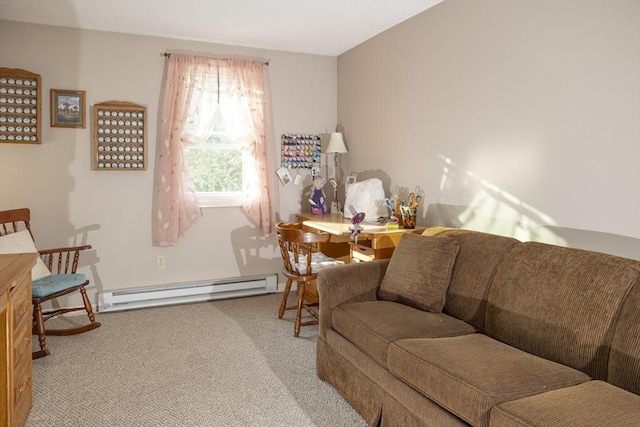 140 Heritage Dr Unit 140, Northbridge, MA 01588 - living room with baseboard heating and carpet floors