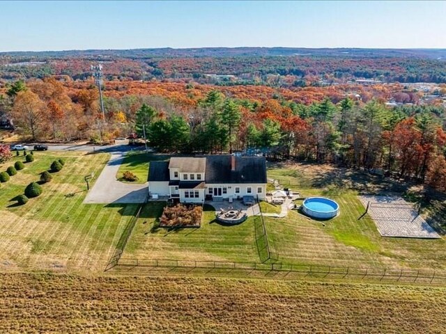 143 Clemence Hill Rd, Southbridge, MA 01550 - aerial view of sparsely populated area featuring a forest