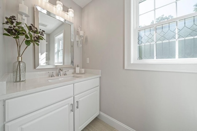 bathroom with vanity