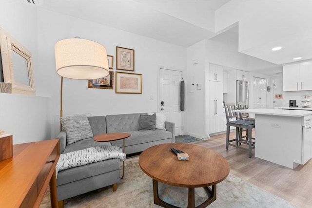 2A Brewer St, Boston, MA 02130 - living area with light wood finished floors and recessed lighting