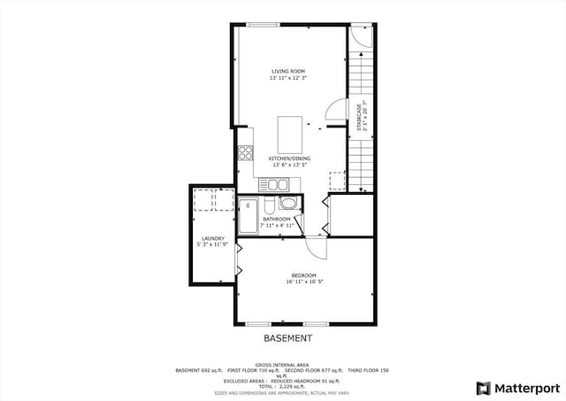 2A Brewer St, Boston, MA 02130 - home floor plan